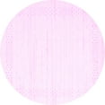 thumbnail image 1 of Ahgly Company Indoor Round Solid Pink Modern Area Rugs, 4' Round, 1 of 4