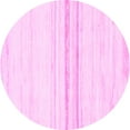 thumbnail image 1 of Ahgly Company Indoor Round Solid Pink Modern Area Rugs, 4' Round, 1 of 4