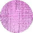 thumbnail image 1 of Ahgly Company Indoor Round Solid Pink Modern Area Rugs, 4' Round, 1 of 4