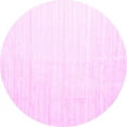 thumbnail image 1 of Ahgly Company Indoor Round Solid Pink Modern Area Rugs, 8' Round, 1 of 4