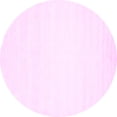 thumbnail image 1 of Ahgly Company Indoor Round Solid Pink Modern Area Rugs, 8' Round, 1 of 4