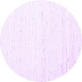 thumbnail image 1 of Ahgly Company Indoor Round Solid Purple Modern Area Rugs, 3' Round, 1 of 4