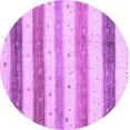 thumbnail image 1 of Ahgly Company Indoor Round Solid Purple Modern Area Rugs, 3' Round, 1 of 4