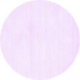 thumbnail image 1 of Ahgly Company Indoor Round Solid Purple Modern Area Rugs, 3' Round, 1 of 4