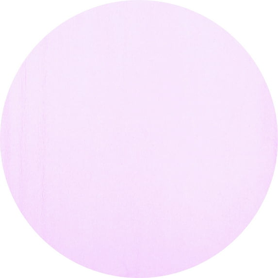 Ahgly Company Indoor Round Solid Purple Modern Area Rugs, 3' Round