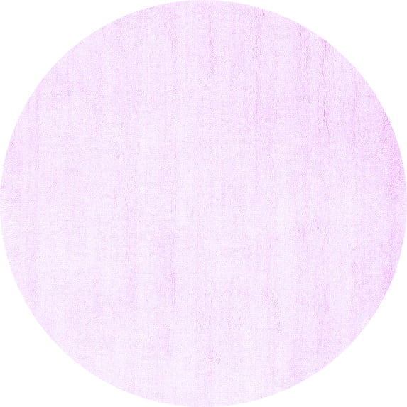 Ahgly Company Indoor Round Solid Purple Modern Area Rugs, 4' Round