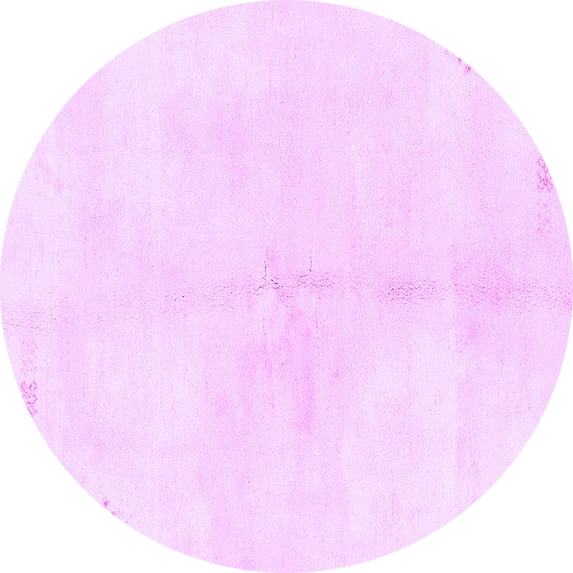 Ahgly Company Indoor Round Solid Purple Modern Area Rugs, 6' Round