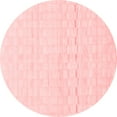 thumbnail image 1 of Ahgly Company Indoor Round Solid Red Modern Area Rugs, 4' Round, 1 of 4