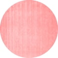thumbnail image 1 of Ahgly Company Indoor Round Solid Red Modern Area Rugs, 7' Round, 1 of 4