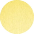 thumbnail image 1 of Ahgly Company Indoor Round Solid Yellow Modern Area Rugs, 5' Round, 1 of 4
