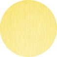 thumbnail image 1 of Ahgly Company Indoor Round Solid Yellow Modern Area Rugs, 6' Round, 1 of 4
