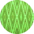 thumbnail image 1 of Ahgly Company Indoor Round Southwestern Green Country Area Rugs, 4' Round, 1 of 1