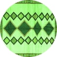 thumbnail image 1 of Ahgly Company Indoor Round Southwestern Green Country Area Rugs, 6' Round, 1 of 1