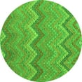 thumbnail image 1 of Ahgly Company Indoor Round Southwestern Green Country Area Rugs, 7' Round, 1 of 1