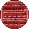 thumbnail image 1 of Ahgly Company Indoor Round Southwestern Red Country Area Rugs, 4' Round, 1 of 4