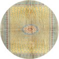 thumbnail image 1 of Ahgly Company Indoor Round Traditional Brass Green Area Rugs, 4' Round, 1 of 6