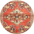 thumbnail image 1 of Ahgly Company Indoor Round Traditional Lava Red Area Rugs, 3' Round, 1 of 6