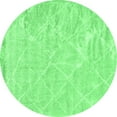 thumbnail image 1 of Ahgly Company Indoor Round Trellis Emerald Green Modern Area Rugs, 8' Round, 1 of 4