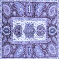 thumbnail image 1 of Ahgly Company Indoor Square Abstract Blue Modern Area Rugs, 6' Square, 1 of 4