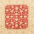 thumbnail image 1 of Ahgly Company Indoor Square Abstract Bright Orange Area Rugs, 6' Square, 1 of 2