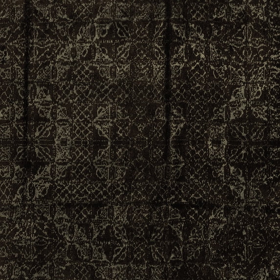 Ahgly Company Indoor Square Abstract Brown Modern Area Rugs, 5' Square