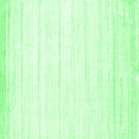 Ahgly Company Indoor Square Abstract Emerald Green Contemporary Area Rugs, 3' Square