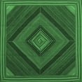 thumbnail image 1 of Ahgly Company Indoor Square Abstract Emerald Green Contemporary Area Rugs, 6' Square, 1 of 4