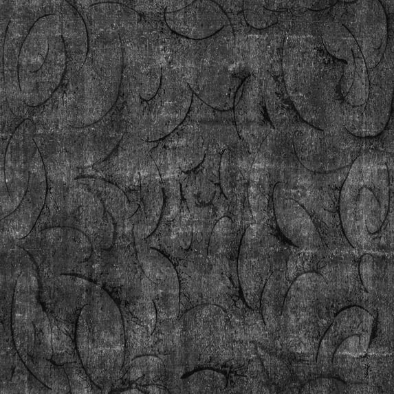 Ahgly Company Indoor Square Abstract Gray Modern Area Rugs, 5' Square