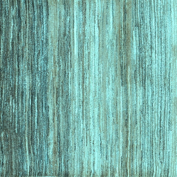 Ahgly Company Indoor Square Abstract Light Blue Contemporary Area Rugs, 5' Square