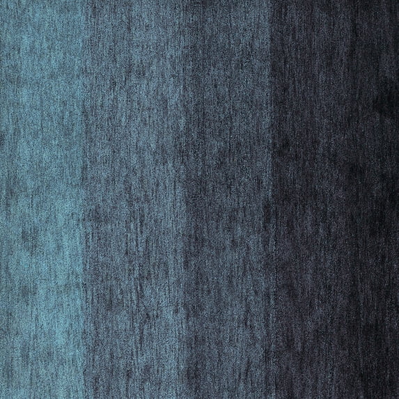 Ahgly Company Indoor Square Abstract Light Blue Modern Area Rugs, 7' Square