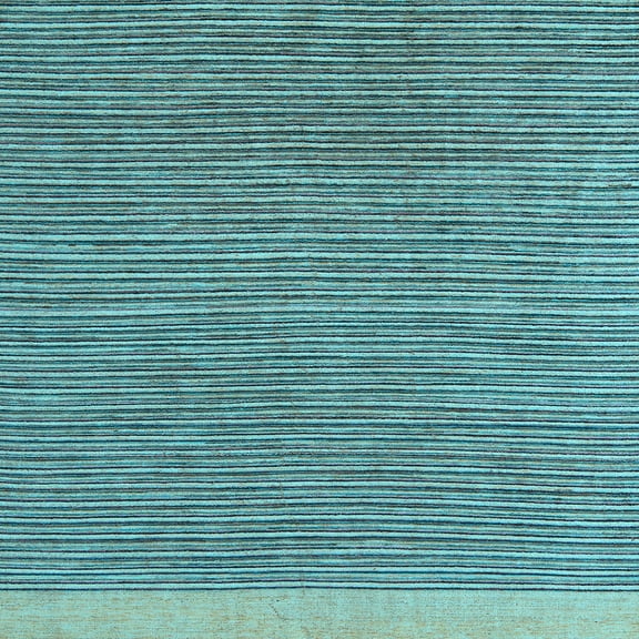 Ahgly Company Indoor Square Abstract Light Blue Modern Area Rugs, 8' Square