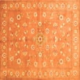 thumbnail image 1 of Ahgly Company Indoor Square Abstract Orange Contemporary Area Rugs, 6' Square, 1 of 1