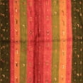 thumbnail image 1 of Ahgly Company Indoor Square Abstract Orange Contemporary Area Rugs, 7' Square, 1 of 1