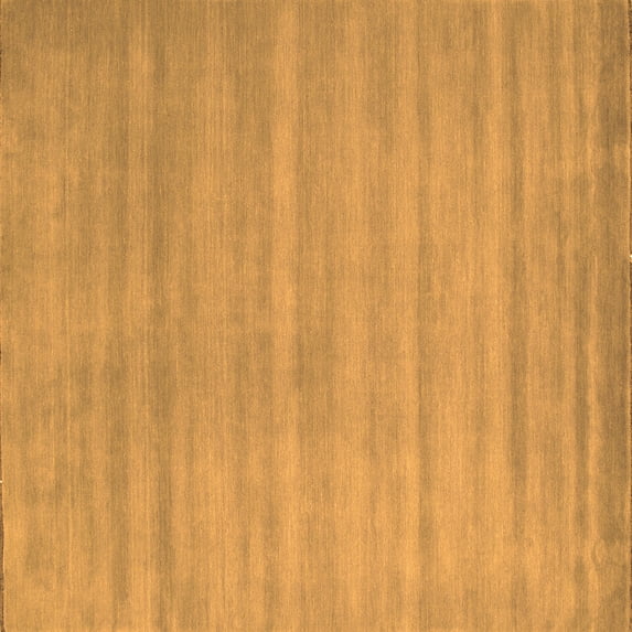 Ahgly Company Indoor Square Abstract Orange Contemporary Area Rugs, 7' Square