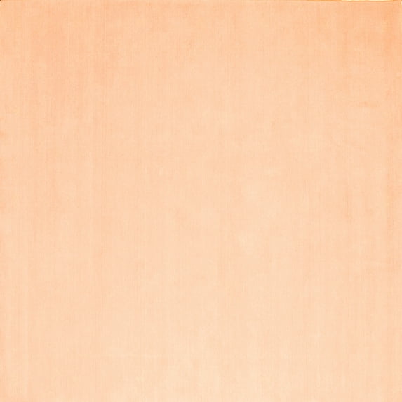 Ahgly Company Indoor Square Abstract Orange Contemporary Area Rugs, 8' Square
