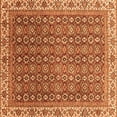 thumbnail image 1 of Ahgly Company Indoor Square Abstract Orange Modern Area Rugs, 4' Square, 1 of 4