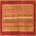 thumbnail image 1 of Ahgly Company Indoor Square Abstract Orange Modern Area Rugs, 8' Square, 1 of 4