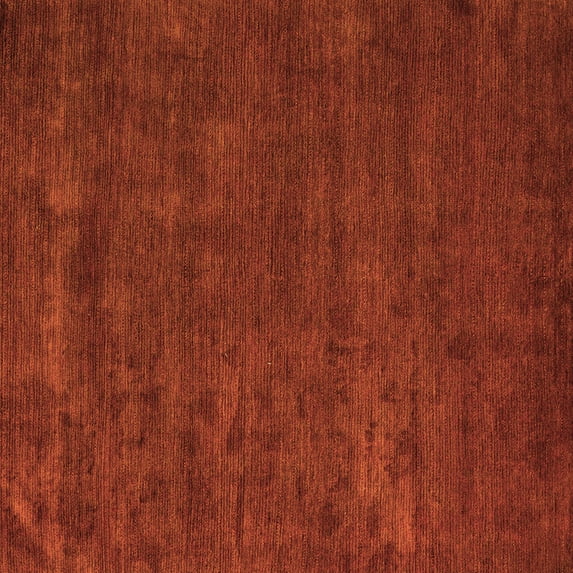Ahgly Company Indoor Square Abstract Orange Modern Area Rugs, 8' Square