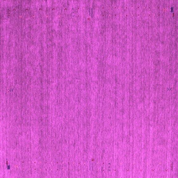 Ahgly Company Indoor Square Abstract Pink Contemporary Area Rugs, 5' Square