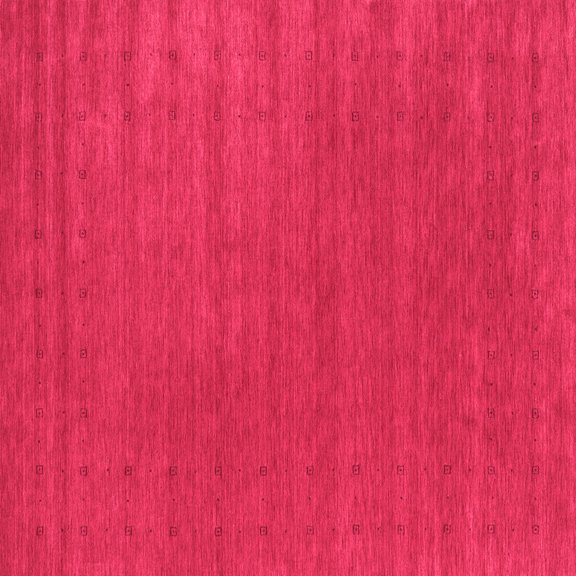 Ahgly Company Indoor Square Abstract Pink Contemporary Area Rugs, 5' Square