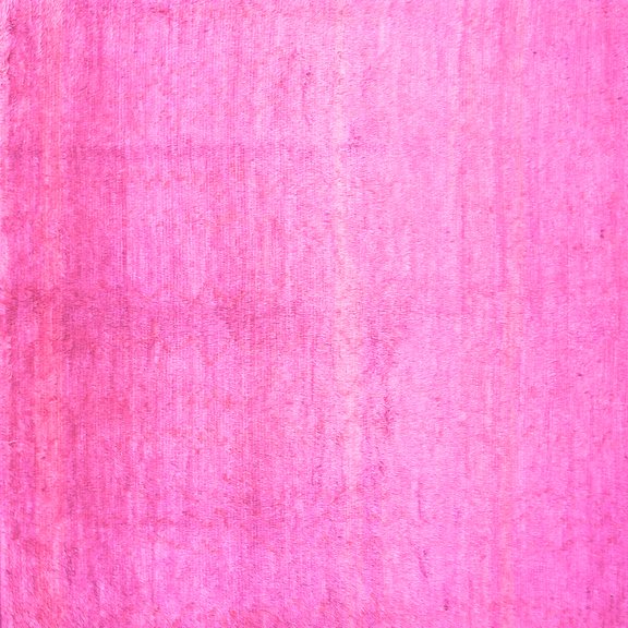 Ahgly Company Indoor Square Abstract Pink Contemporary Area Rugs, 5' Square