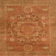 thumbnail image 1 of Ahgly Company Indoor Square Abstract Pumpkin Orange Area Rugs, 3' Square, 1 of 6
