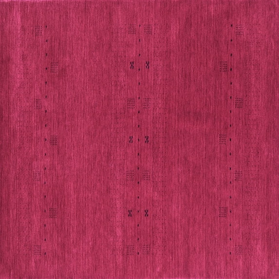 Ahgly Company Indoor Square Abstract Purple Contemporary Area Rugs, 5' Square