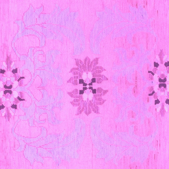 Ahgly Company Indoor Square Abstract Purple Modern Area Rugs, 5' Square