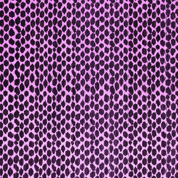 Ahgly Company Indoor Square Abstract Purple Modern Area Rugs, 8' Square