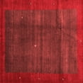 thumbnail image 1 of Ahgly Company Indoor Square Abstract Red Contemporary Area Rugs, 4' Square, 1 of 4