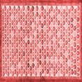 thumbnail image 1 of Ahgly Company Indoor Square Abstract Red Contemporary Area Rugs, 5' Square, 1 of 4