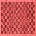 thumbnail image 1 of Ahgly Company Indoor Square Abstract Red Modern Area Rugs, 4' Square, 1 of 4
