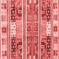 thumbnail image 1 of Ahgly Company Indoor Square Abstract Red Modern Area Rugs, 8' Square, 1 of 4