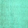 thumbnail image 1 of Ahgly Company Indoor Square Abstract Turquoise Blue Contemporary Area Rugs, 5' Square, 1 of 4